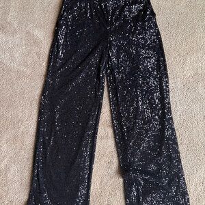 Cable & Gauge Sequin Party Black Women’s SP Trouser Pants
